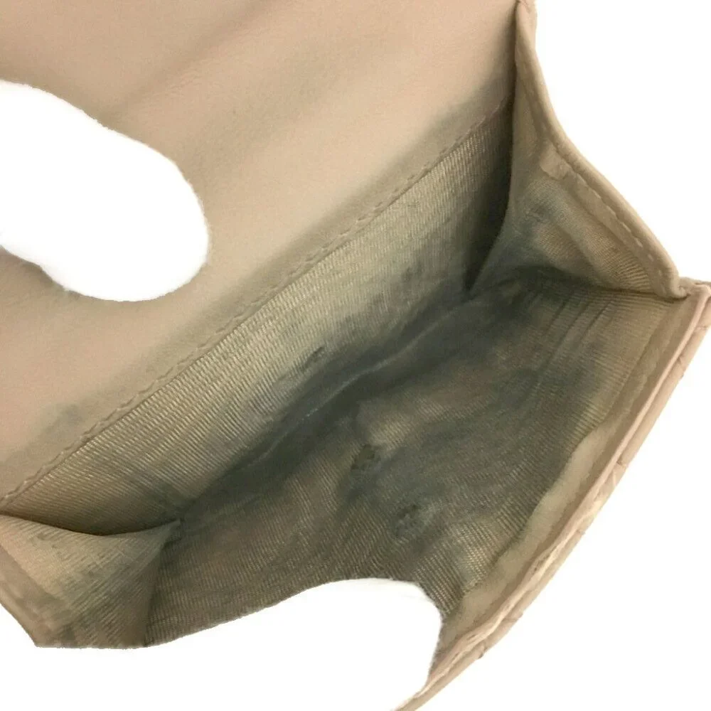 Christian Dior Cannage Leather Trifold Wallet /6P0580